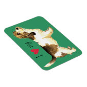 Ik hou van mijn PBGV Magneet (Rechterzijde)