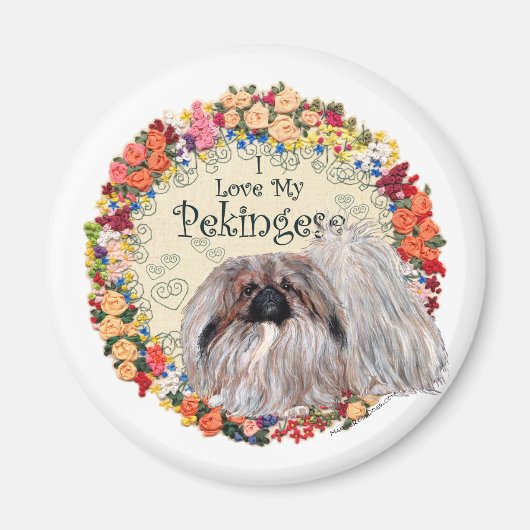 Ik hou van mijn Pekingees Magneet (Voorkant)