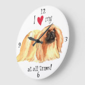 Ik hou van mijn pekingese grote klok (Hoek)