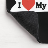 Ik hou van mijn Pekingese - hondenbot Muismat (Hoek)