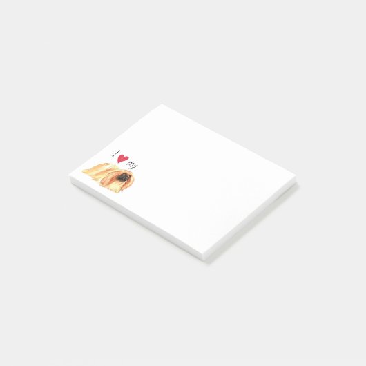 Ik hou van mijn pekingese post-it® notes (Schuin)
