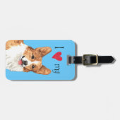 Ik hou van mijn Pembroke Welsh Corgi Bagagelabel (Voorkant horizontaal)