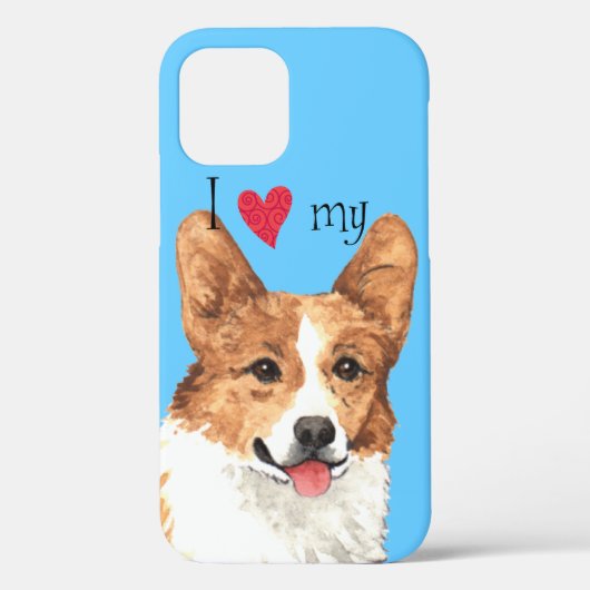 Ik hou van mijn Pembroke Welsh Corgi Case-Mate iPhone Case (Achterkant)
