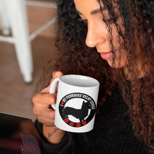 Ik hou van mijn Pembroke Welsh Corgi Coffee Mok