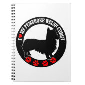 Ik hou van mijn Pembroke Welsh Corgi Notitieboek (Voorkant)