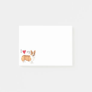 Ik hou van mijn Pembroke Welsh Corgi Post-it® Notes
