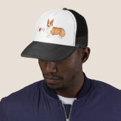 Ik hou van mijn Pembroke Welsh Corgi Trucker Pet (In situ)