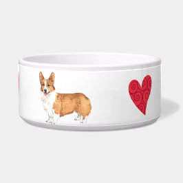 Ik hou van mijn Pembroke Welsh Corgi Voerbakje