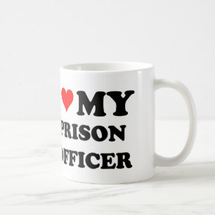 Ik hou van mijn penitentiaire officier koffiemok