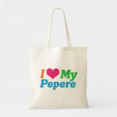 Ik hou van mijn Pepere Tote Bag (Voorkant)