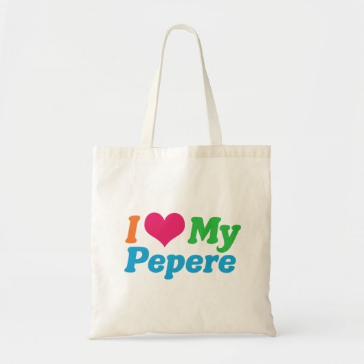 Ik hou van mijn Pepere Tote Bag (Voorkant)