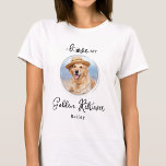 Ik hou van mijn persoonlijke foto van mijn Golden  T-shirt<br><div class="desc">Neem je beste vriend mee overal waar je met dit aangepaste gouden hondenliefhebber van de aanwinst-en-ophaal-huisfoto's shirt gaat! Een moet hebben voor elk hondenliefhebber, hondenmam en hondenvader. Dit shirt citeert "I Love My Golden Retriever" en is leuk en aardig voor je favoriete hondenras... Pas je aan met de favoriete foto...</div>