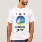 Ik hou van mijn persoonlijke foto van mijn GranDog T-shirt (Voorkant)