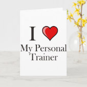 Ik hou van mijn persoonlijke trainer kaart (Gele Bloem)