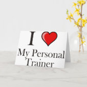 Ik hou van mijn persoonlijke trainer kaart (Gele Bloem)