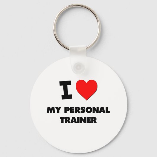 Ik hou van Mijn persoonlijke trainer Sleutelhanger (Voorkant)