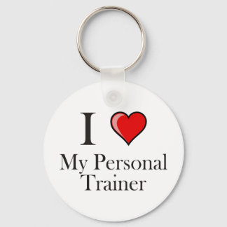 Ik hou van mijn persoonlijke trainer sleutelhanger