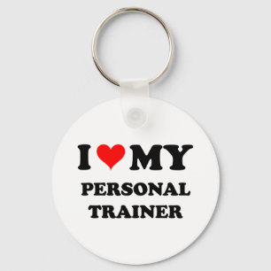 Ik hou van mijn persoonlijke trainer sleutelhanger