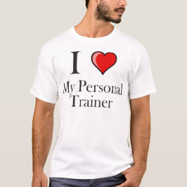 Ik hou van mijn persoonlijke trainer t-shirt