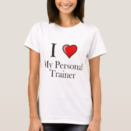 Ik hou van mijn persoonlijke trainer t-shirt