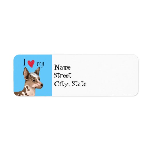 Ik hou van mijn Peruaanse Inca Orchid Etiket (Voorkant)