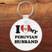 Ik hou van mijn Peruaanse man Sleutelhanger (Voorkant)