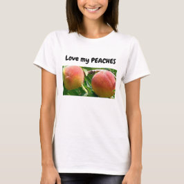 Ik hou van mijn perziken en citeer T-shirt
