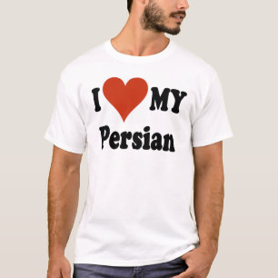 Ik hou van mijn Perzische kat-koopwaar T-shirt