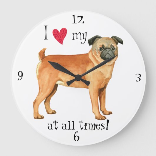 Ik hou van mijn petit Brabancon Grote Klok (Voorkant)