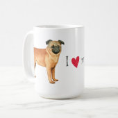 Ik hou van mijn petit Brabancon Koffiemok (Voorkant links)
