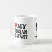Ik hou van mijn Physician Assistant Grappige Valen Koffiemok (Voorkant links)