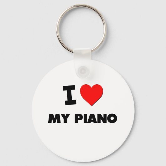 Ik hou van mijn piano sleutelhanger (Voorkant)