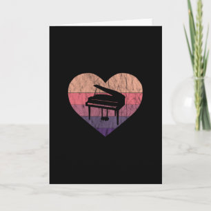 Ik hou van mijn piano vleugel kaart