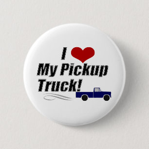Ik hou van mijn pick-up truck, grappige Scott Brow Ronde Button 5,7 Cm
