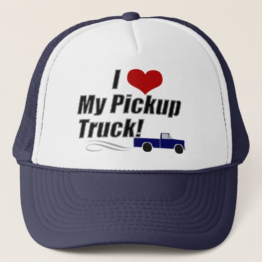 Ik hou van mijn pick-up truck, trucker hoed trucker pet (Voorkant)