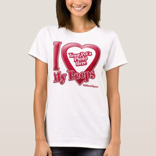 Ik hou van mijn pieppers - Foto T-shirt (Voorkant)