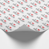 Ik hou van mijn piloot cadeaupapier (Hoek)