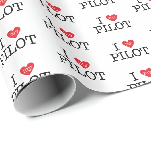 Ik hou van mijn piloot cadeaupapier (Rol Hoek)