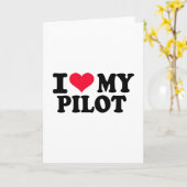 Ik hou van mijn piloot kaart (Gele Bloem)