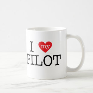 Ik hou van mijn piloot koffiemok