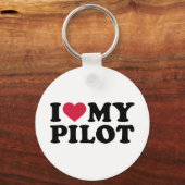 Ik hou van mijn piloot sleutelhanger (Voorkant)