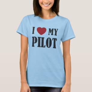 Ik hou van mijn piloot T-shirt