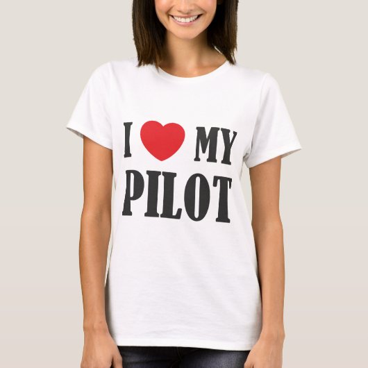 Ik hou van mijn piloot t-shirt (Voorkant)