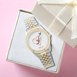 Ik hou van mijn piloottypografie, luchtvaart, gepe horloge