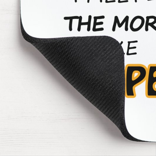 Ik hou van mijn pinguïn muismat (Hoek)