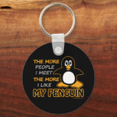 Ik hou van mijn pinguïn sleutelhanger (Voorkant)