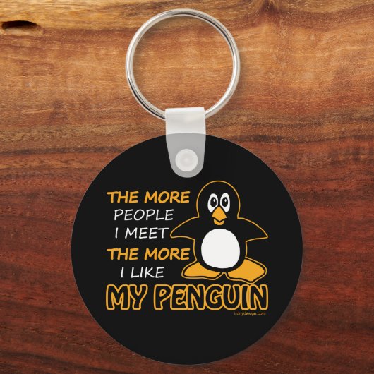 Ik hou van mijn pinguïn sleutelhanger (Voorkant)