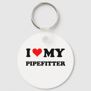 Ik hou van mijn Pipefitter Sleutelhanger