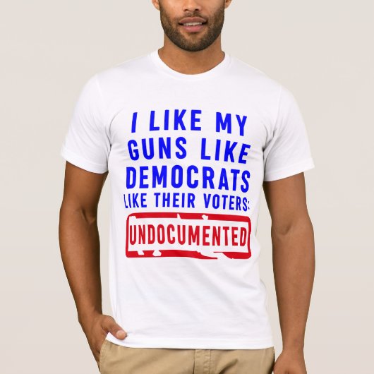 Ik hou van mijn Pistolen als democraten zoals hun T-shirt (Voorkant)