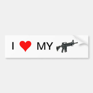 Ik hou van mijn Pistool (AR-15) Bumpersticker